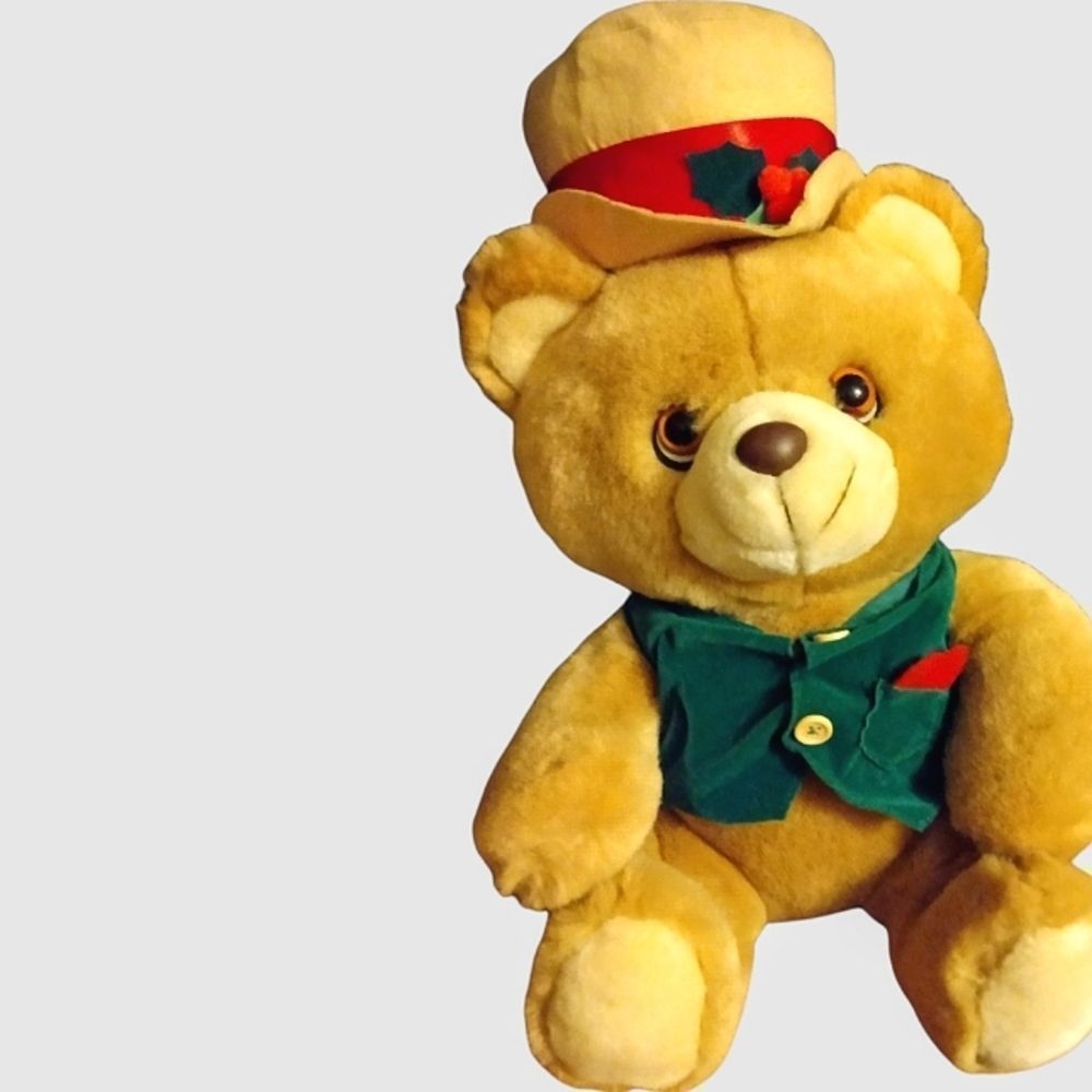 Holiday Christmas Bear Plush Stuffed Animal